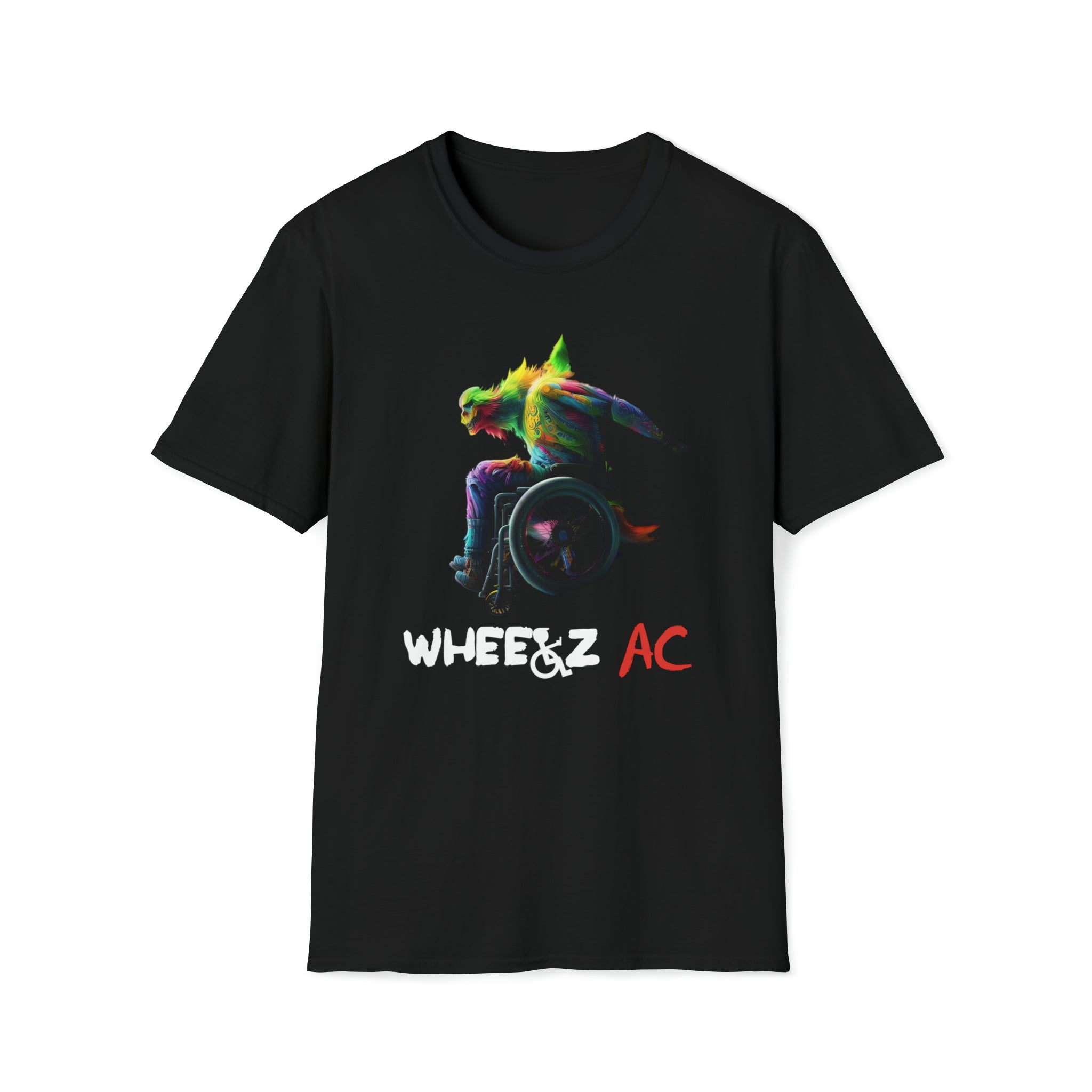 Demon Wheelz AC t-shirt, black tee, wheelchair shirt