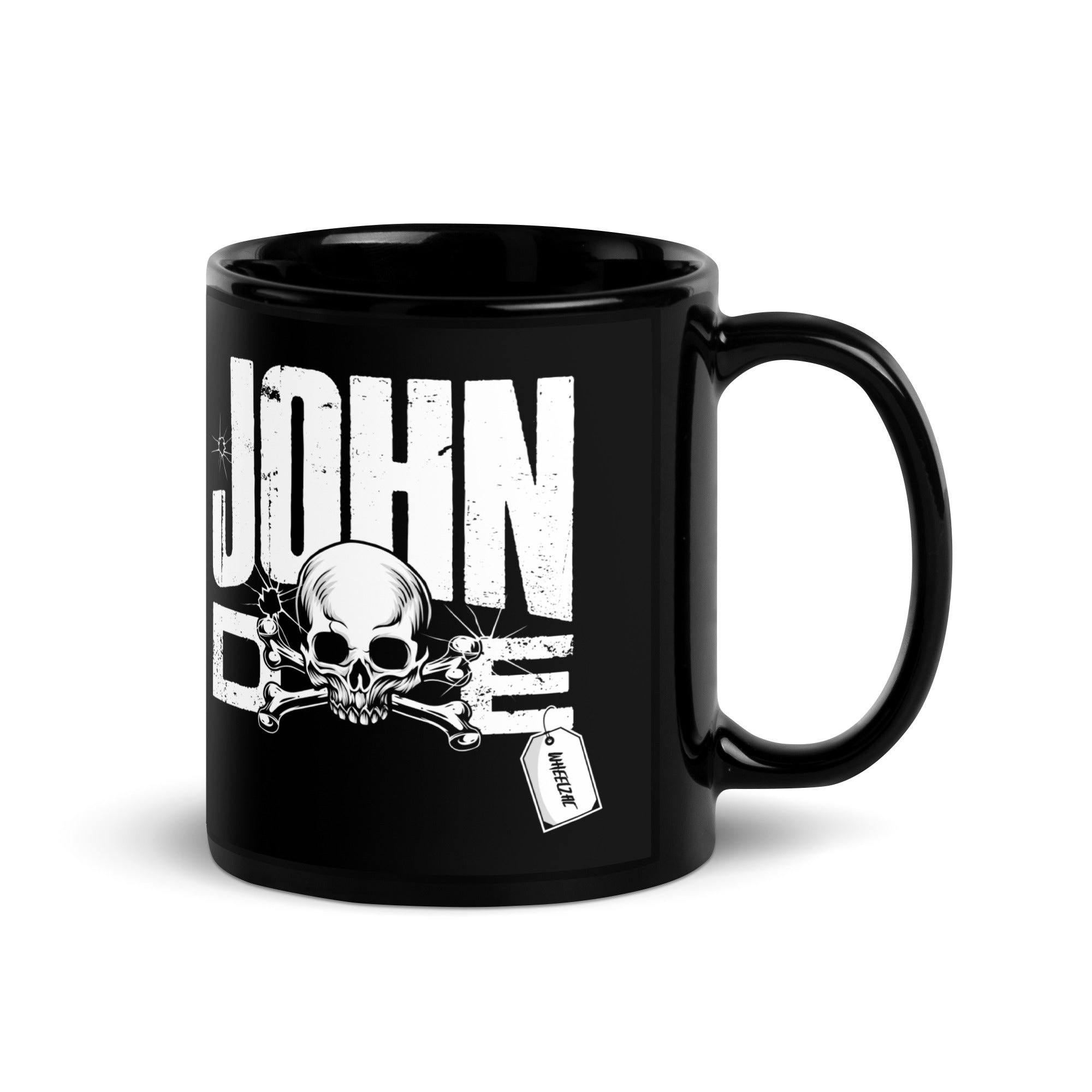 John Doe Black Coffee Mug