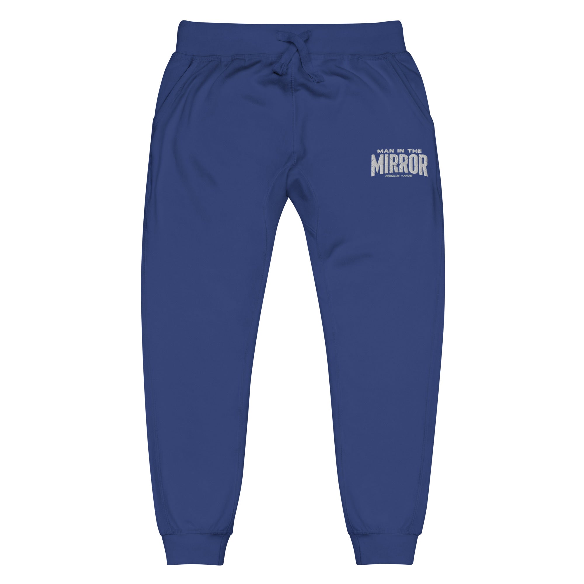 Man in the Mirror Embroidered  Fleece Sweatpants